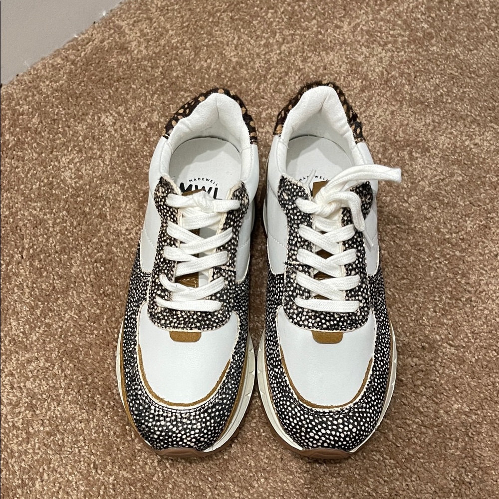 Madewell Women's Sneakers in White, Black, and Brown